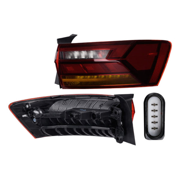 Calavera Exterior Vw Jetta C/Leds Tyc Der P/ Volkswagen Jetta 2019-2021