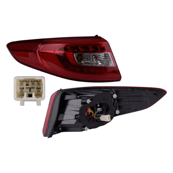 Calavera Exterior Hy Sonata 15-17 C/Leds Depo Izq P/ Hyundai Sonata 2015-2017