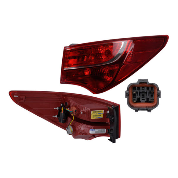 Calavera Exterior. P/ Hyundai Santa Fe 2013-2016