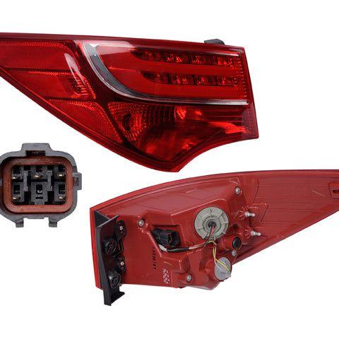 Calavera Exterior Hy Santa Fe Sport 13-16 C/Leds Depo Izq P/ Hyundai Santa Fe 2013-2016