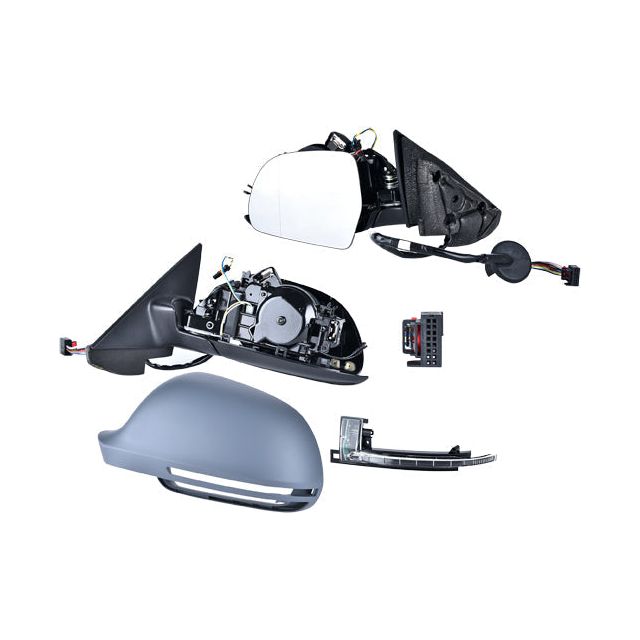ESPEJO AD A3 09-13 5 PUERTAS ELECTRICO ABATIBLE C/DESEMPANANTE C/DIRECCIONAL P/PINTAR TDI/SPORTBACK/S/BASE 11 PINES IZQ