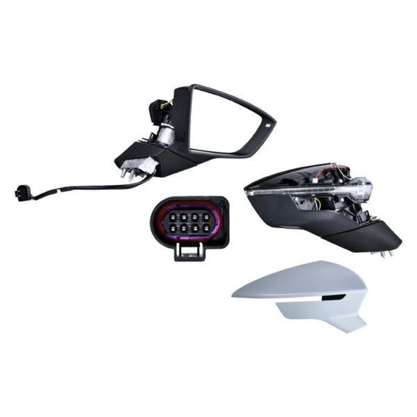 Espejo St Leon 14-20 Electrico E/Abatible C/Desempanante C/Direccional P/Pintar P/ Seat Leon 2014-2020