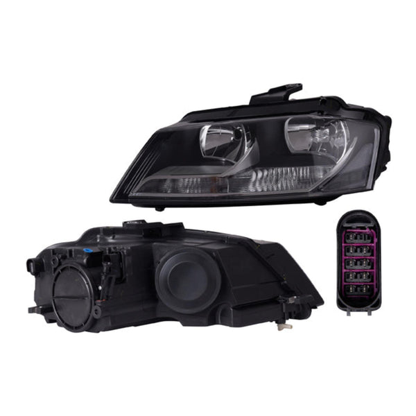 Faro Ad A3 09-12 Electrico C/Motor P/Foco Halogeno S/Foco Depo Izq P/ Audi A3 2009-2012