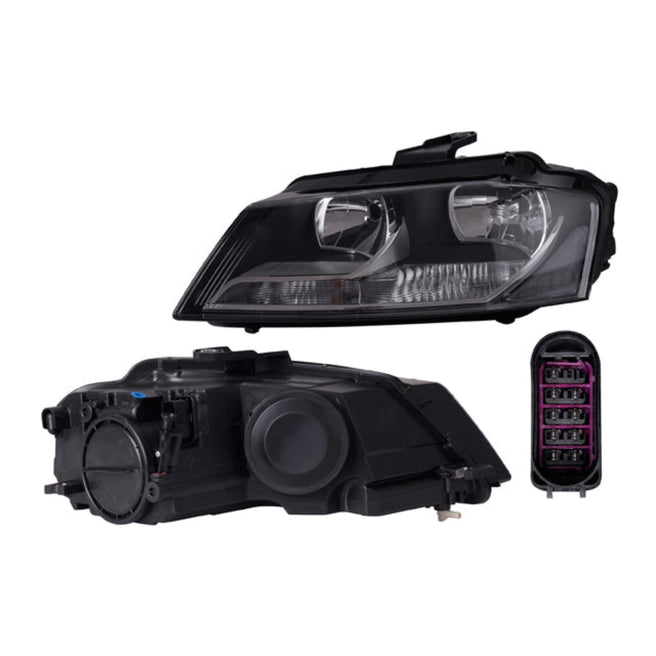 Faro Ad A3 09-12 Electrico C/Motor P/Foco Halogeno S/Foco Depo Izq P/ Audi A3 2009-2012