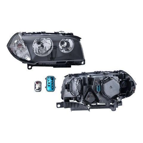 Faro Bw X3 Electrico C/Motor Fondo Negro P/Foco Halogeno S/Foco Depo Der P/ Bmw X3 2003-2006