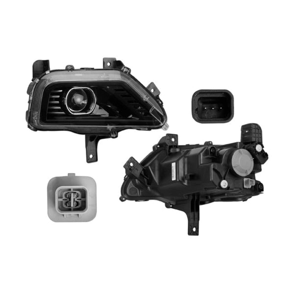 Faro Cv Captiva 22-23 Fondo Negro C/Lupa Cn Der P/ Chevrolet Captiva 2022-2023