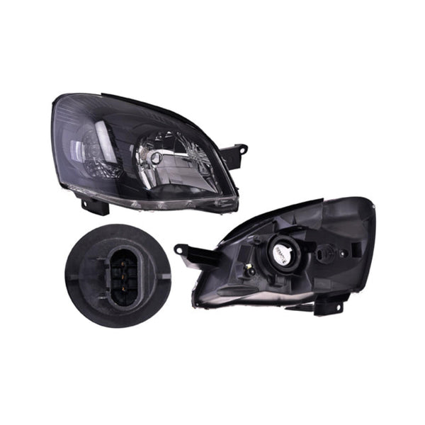 Faro Cv Chevy 09-12 Fondo Negro S/Foco Depo Der P/ Chevrolet Chevy 2009-2012