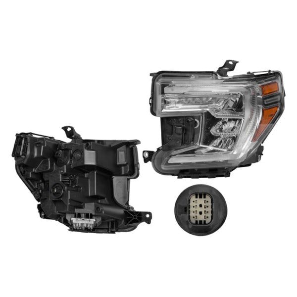 Faro Gm Sierra Full Led Cn Izq P/ Gmc Sierra 2019-2022