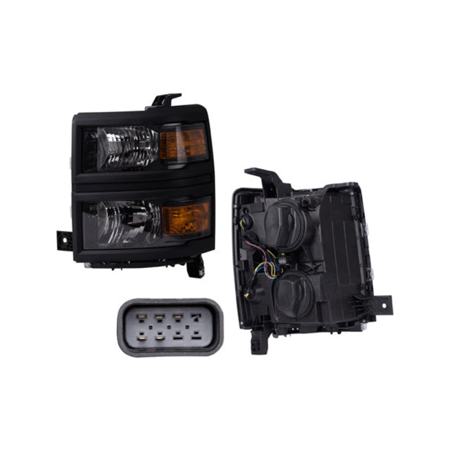 Faro Cv Silverado P/ Chevrolet Silverado 2014-2015