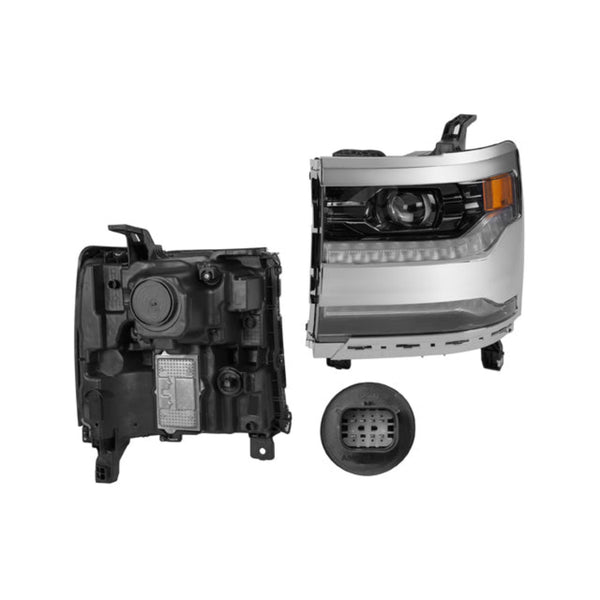 Faro Cv Silverado P/ Chevrolet Silverado 2016-2018