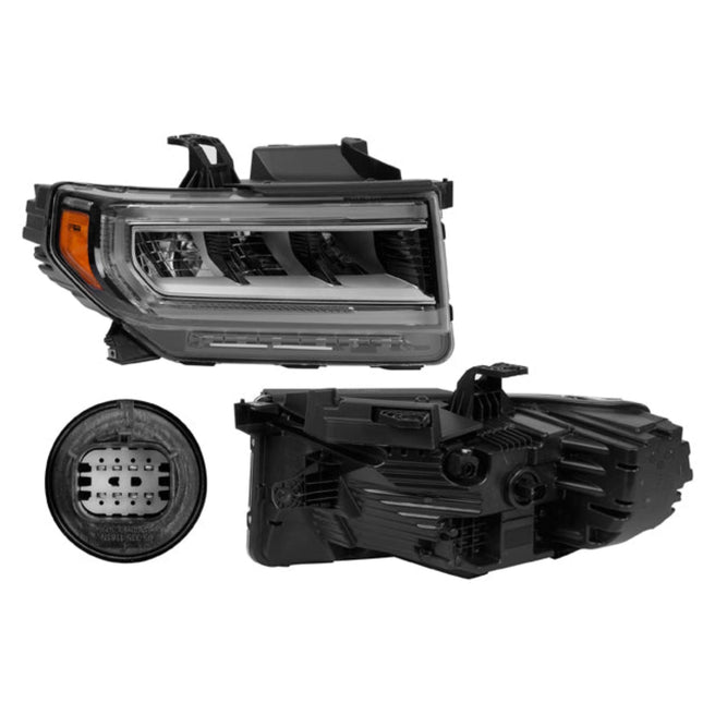 Faro Cv Acadia 20-21 Fondo Cromado Full Led Depo Der