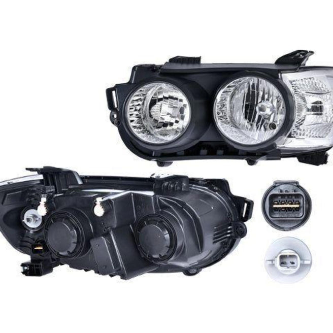 Faro Cv Sonic 12-16 Manual Aro Negro P/ Chevrolet Sonic 2012-2016