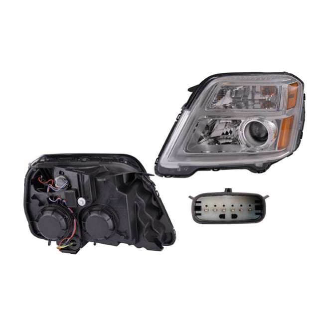 Faro Cv Terrain Fondo Cromado C/Foco Halogeno Depo Izq P/ Chevrolet Terrain 2016-2017