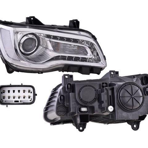 Faro Cr 300 18-19 Fondo Cromado Tyc Der P/ Chrysler 300 2018-2019