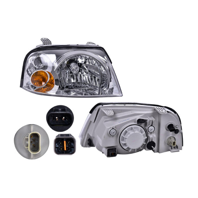 Faro Dg Atos 05-12 Electrico P/Foco Halogeno S/Foco Depo Der P/ Dodge Atos 2005-2012