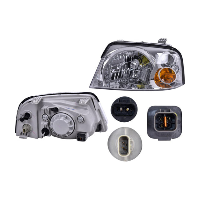 Faro Dg Atos Electrico P/Foco Halogeno S/Foco Depo Izq P/ Dodge Atos 2005-2012