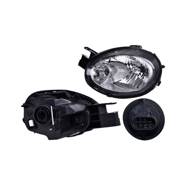 Faro Dg Neon 03-05 Fondo Negro S/Foco Depo Izq P/ Dodge Neon 2003-2005