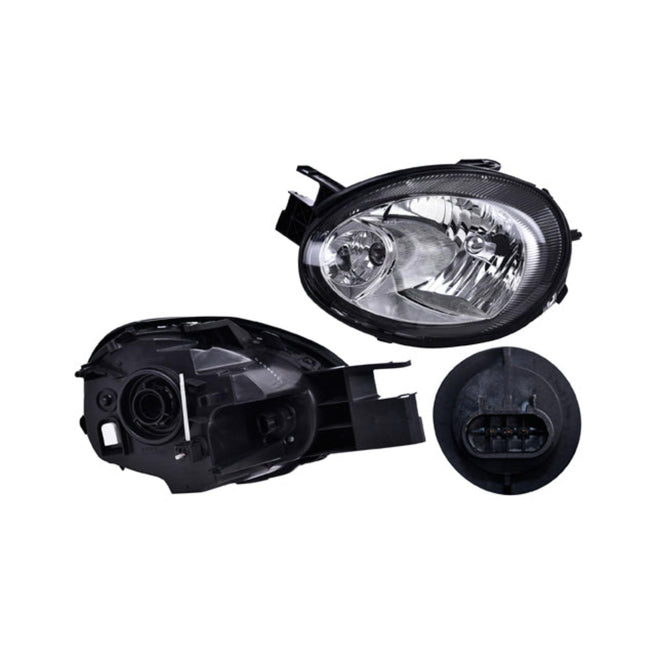 Faro Dg Neon 03-05 Fondo Negro S/Foco Depo Izq P/ Dodge Neon 2003-2005