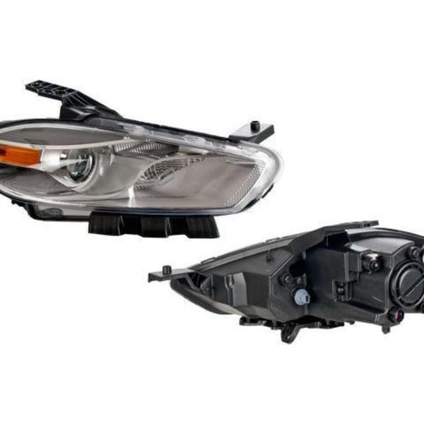 Faro Dg Dart Fondo Cromado C Foco Halogeno Depo Der P/ Dodge Dart 2013-2016