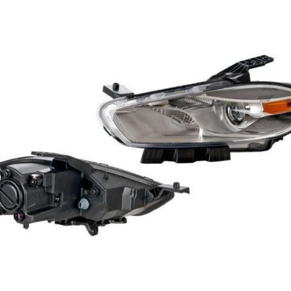 Faro Dg Dart Fondo Cromado C/Foco Halogeno Depo Izq P/ Dodge Dart 2013-2016