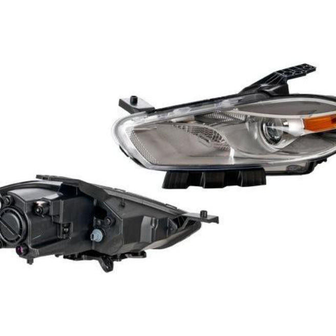 Faro Dg Dart Fondo Cromado C/Foco Halogeno Depo Izq P/ Dodge Dart 2013-2016