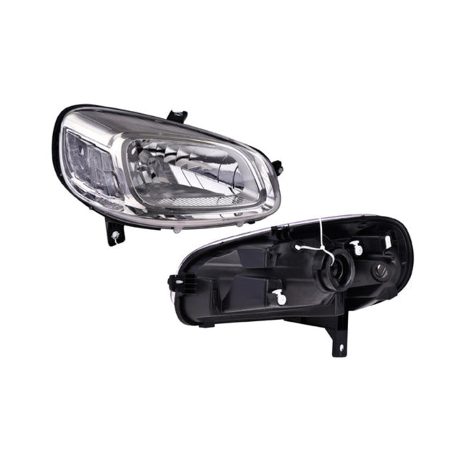 Faro Ft Uno 15-20 Manual Fondo Cromado S/Foco Depo Der P/ Fiat Uno 2015-2020