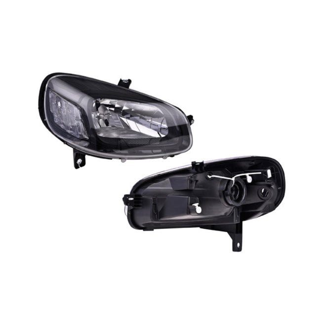 Faro Ft Uno 15-20 Manual Fondo Negro S/Foco Depo Der P/ Fiat Uno 2015-2020