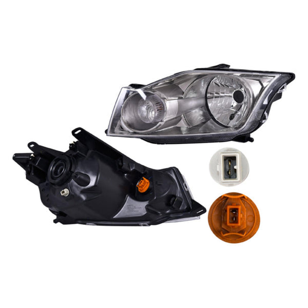 Faro Fd Ecosport 08-12 Manual Fondo Gris P/Foco Halogeno S/Foco Depo Izq P/ Ford Ecosport 2008-2012