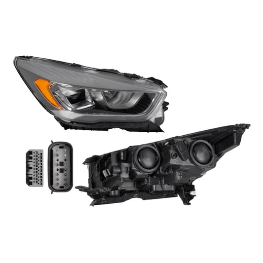 Faro Fd Escape 17-18 Europea Electrico C/Motor C/Leds S/Foco Halogeno Depo Der P/ Ford Escape 2017-2018