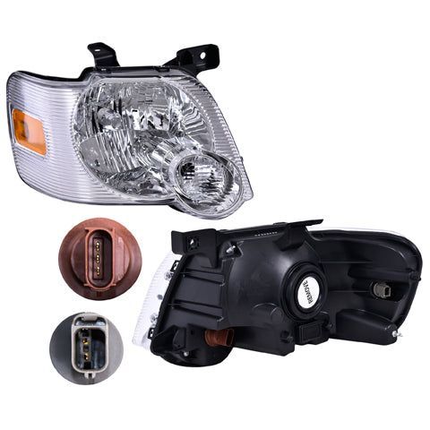 Faro Fd Explorer 06-10 Fondo Cromado S/Foco Depo Der P/ Ford Explorer 2006-2010