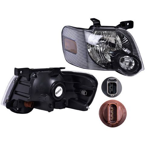 Faro Fd Explorer/Sport Track 06-10 Fondo Negro S/Foco Depo Der P/ Ford Explorer 2006-2010
