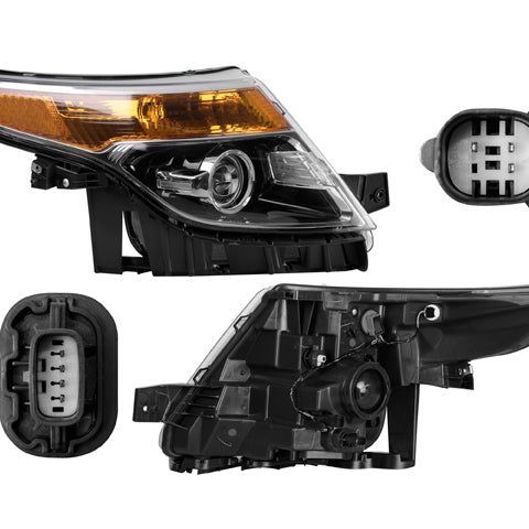 Faro Fd Explorer 11-15 Filo Cromado S/Foco Halogeno Depo Der P/ Ford Explorer 2011-2015