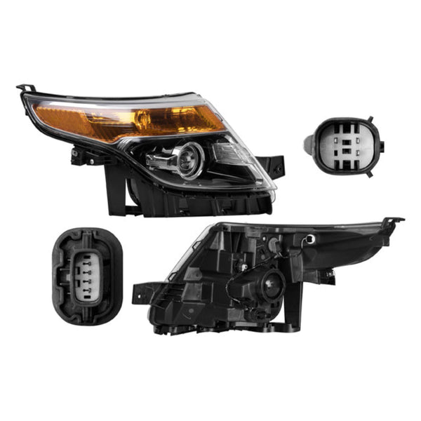 Faro Fd Explorer 11-15 Filo Cromado S/Foco Halogeno Depo Der P/ Ford Explorer 2011-2015