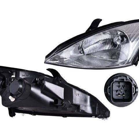Faro Fd Focus Fondo Cromado S/Foco Depo Izq P/ Ford Focus 2000-2002