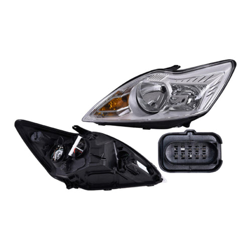 Faro Fd Focus Fondo Cromado Tyc Izq P/ Ford Focus 2009-2011