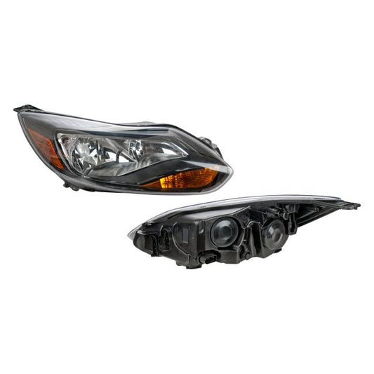 Faro Fd Focus 12-14 Fondo Negro C/Foco Depo Der P/ Ford Focus 2012-2014