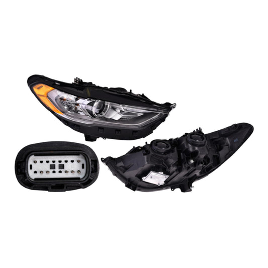 Faro Fd Fusion 17-18 C/Leds 7 Pines Tyc Der P/ Ford Fusion 2017-2018