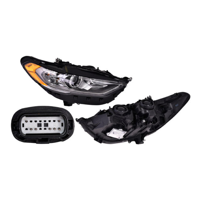 Faro Fd Fusion 17-18 C/Leds 7 Pines Tyc Der P/ Ford Fusion 2017-2018