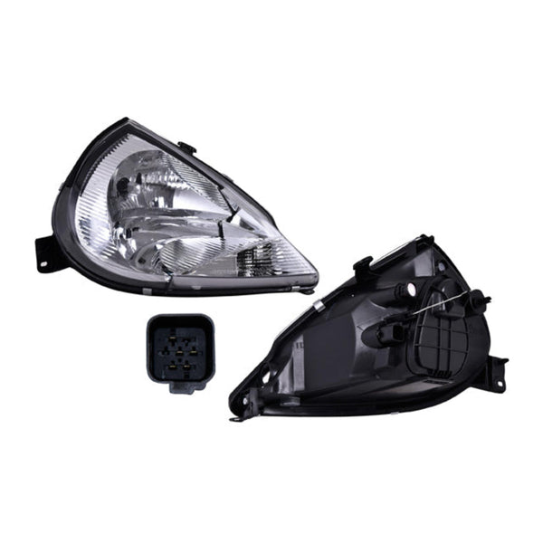 Faro Fd Ka 01-08 P/Foco Halogeno C/Cuarto Blanco S/Foco Depo Der P/ Ford Ka 2001-2008