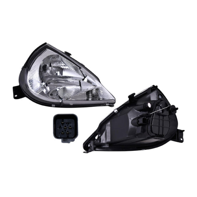 Faro Fd Ka 01-08 P/Foco Halogeno C/Cuarto Blanco S/Foco Depo Der P/ Ford Ka 2001-2008