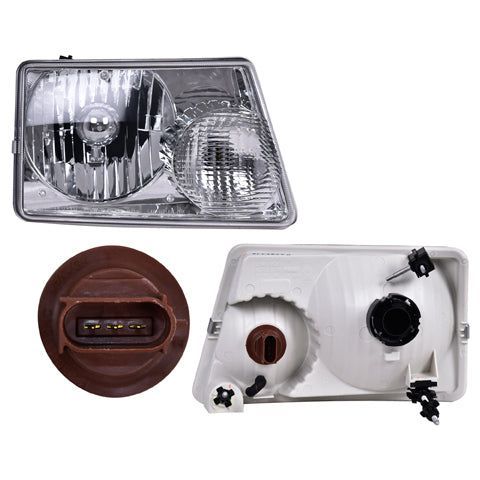 Faro Fd Ranger 01-04/01-11 Americano P/1 Cuarto Liso S/Foco Depo Der P/ Ford Ranger 2001-2004