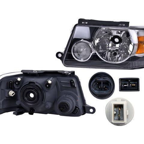 Faro Fd Ranger 05-09 Manual Fondo Negro P/Foco Halogeno S/Foco Depo Izq P/ Ford Ranger 2005-2009