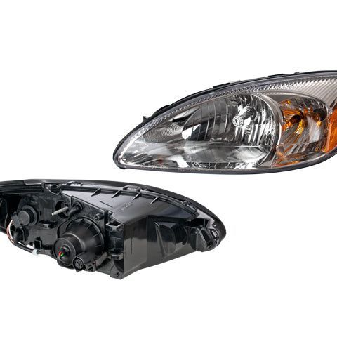 Faro Fd Taurus 00-07 Fondo Cromado C/Foco Depo Izq P/ Ford Taurus 2000-2007