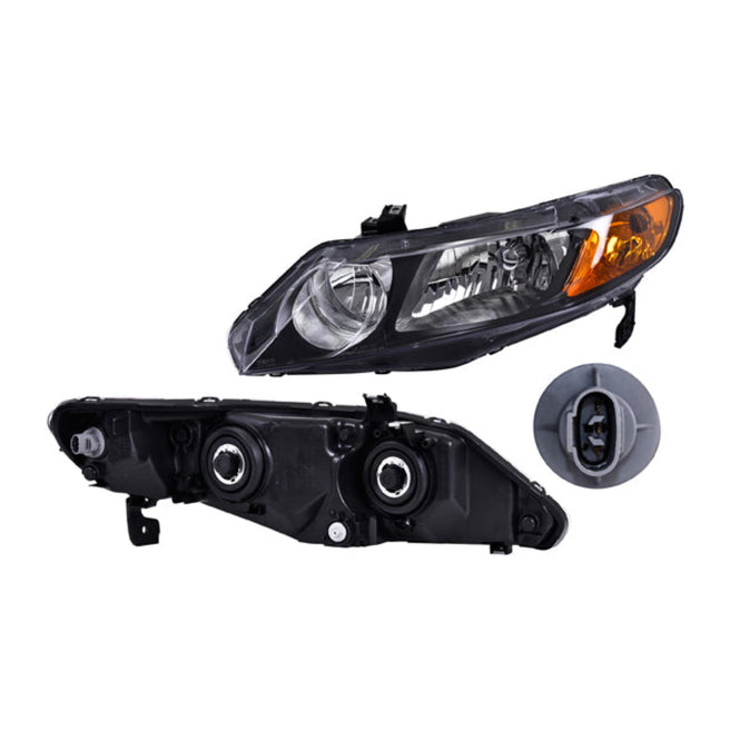 Faro Hd Para Honda Civic 2006-2009