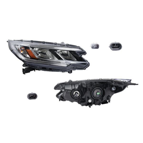 Faro Hd Cr-V Lx 15-16 S/Luz De Dia C/Foco Depo Der P/ Honda Cr-V 2015-2016