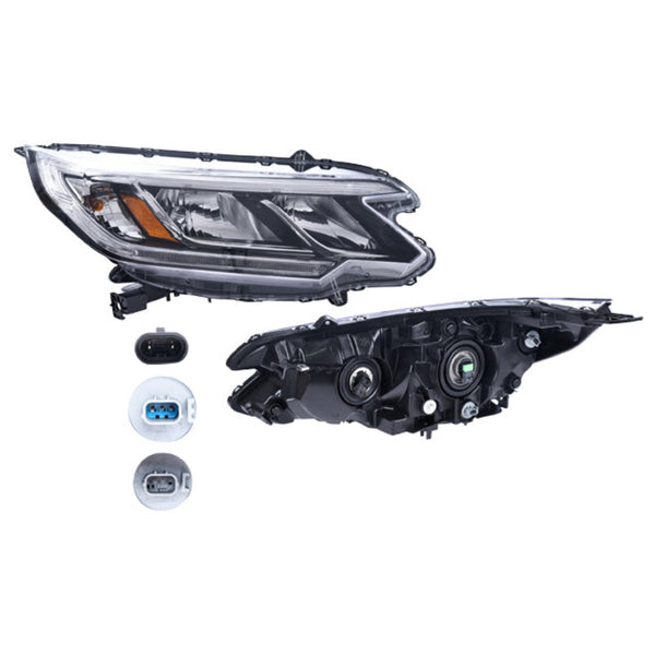Faro Hd Cr-V Ex Se C/Luz De Dia C/Leds C/Foco Depo Der P/ Honda Cr-V 2015-2016