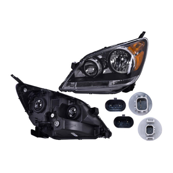 Faro Hd Odyssey 08-10 Fondo Negro C/Foco Depo Izq P/ Honda Odyssey 2008-2010