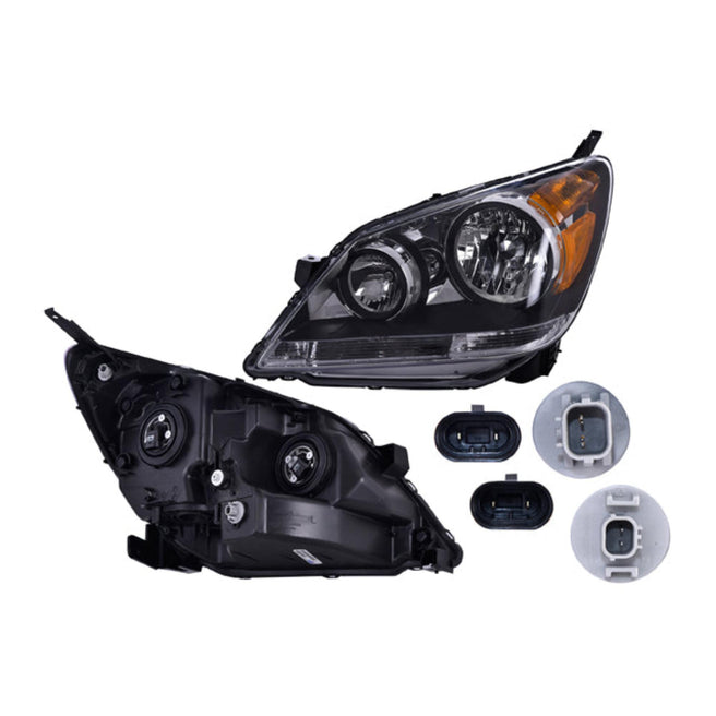 Faro Hd Odyssey 08-10 Fondo Negro C/Foco Depo Izq P/ Honda Odyssey 2008-2010