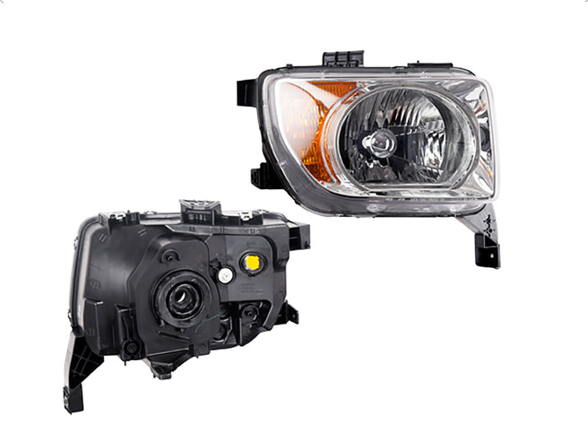 Faro Hd Element Fondo Cromado Tyc Der P/ Honda Element 2003-2008