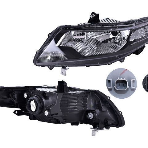 Faro Hd City 10-13 Manual Electrico P Foco Halogeno S Foco Depo Izq P/ Honda City 2010-2013